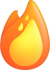 3D Stylized Fire Emoji